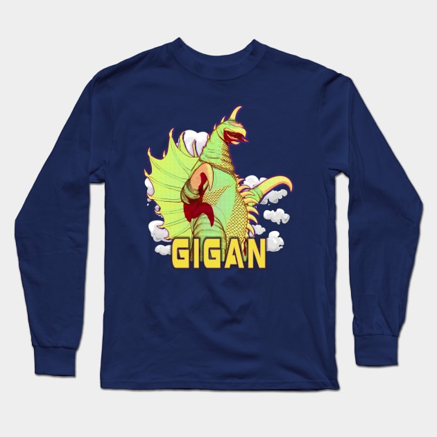 Comic Pop Gigan Long Sleeve T-Shirt by Digiwip